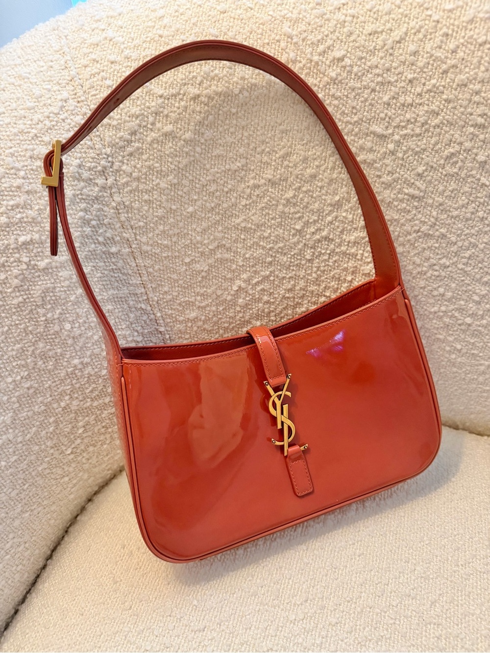 Saint Laurent Patent Leather Shoulder Bag